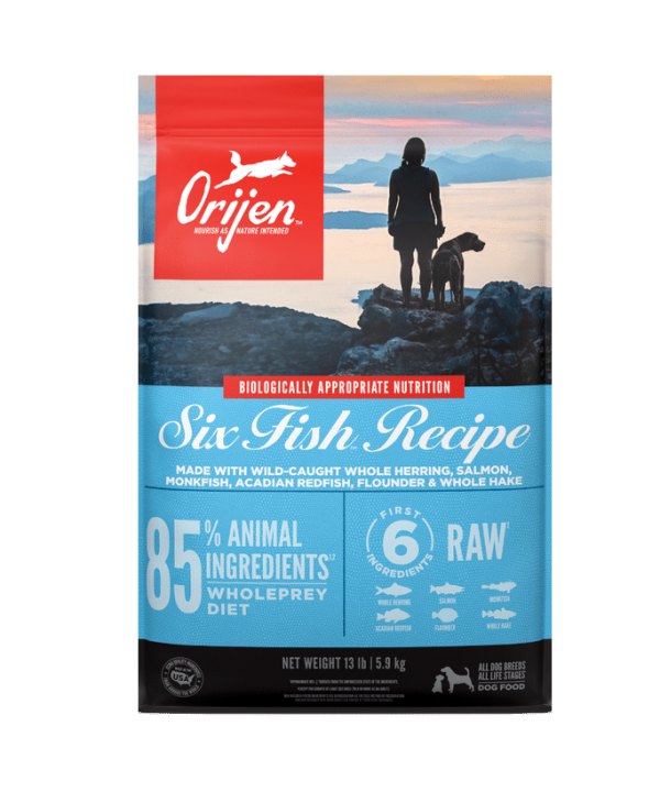 אוריג’ן | מזון לכלב SIX FISH – כל שלבי החיים | 11.4 ק"ג