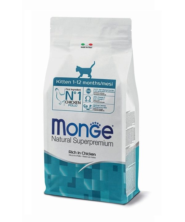 מונג’ | מזון יבש לגורי חתולים – עוף | 10 ק"ג