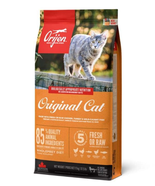 אוריג’ן | מזון יבש לחתול – עוף ודגים | 17 ק”ג