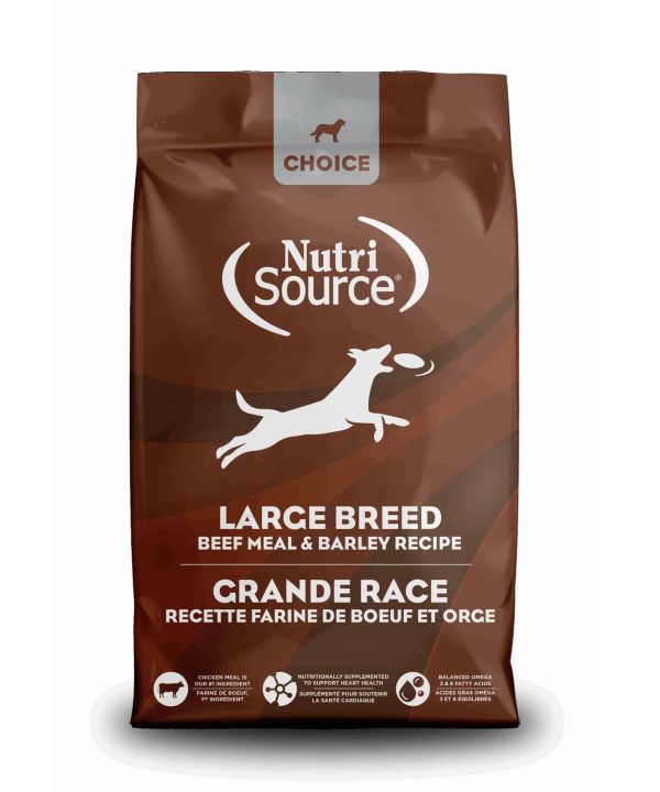 נוטרי סורס צ’ויס | מזון לכלב מגזע גדול -בקר | 18 ק”ג