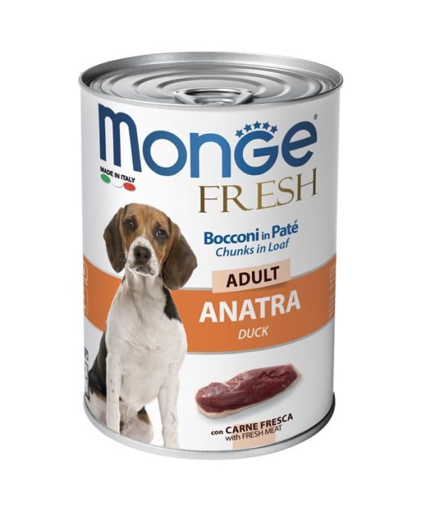 Alternative view of 24 יח' מונג’ – פרש | מזון רטוב לכלב – ברווז | 400 גר’