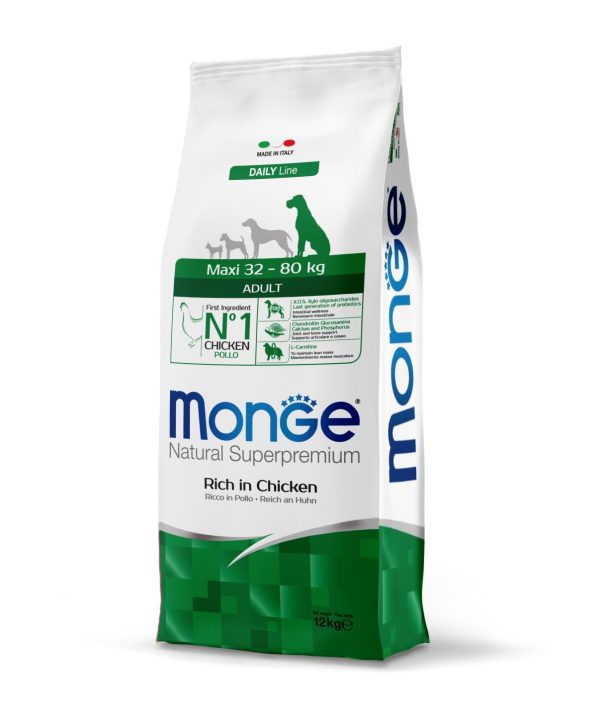 מונג’ | מזון לכלב בוגר מגזע גדול – עוף | 12 ק”ג