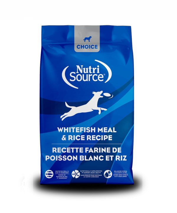 נוטרי סורס צ’ויס | מזון יבש לכלב בוגר – דג לבן | 18 ק”ג