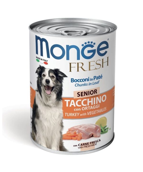 Alternative view of 24 יח' מונג’ – פרש | מזון רטוב – סניור הודו וירקות | 400 גר’