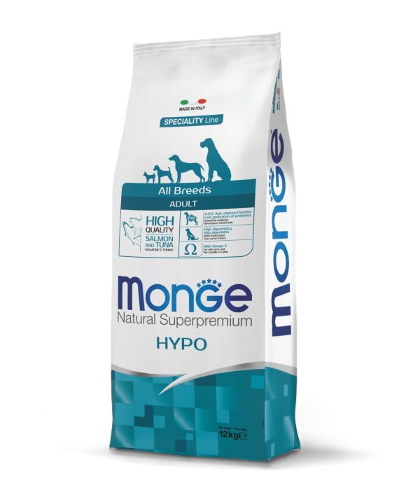 מונג’ | מזון לכלב בוגר היפואלרגני – סלמון וטונה | 12 ק"ג