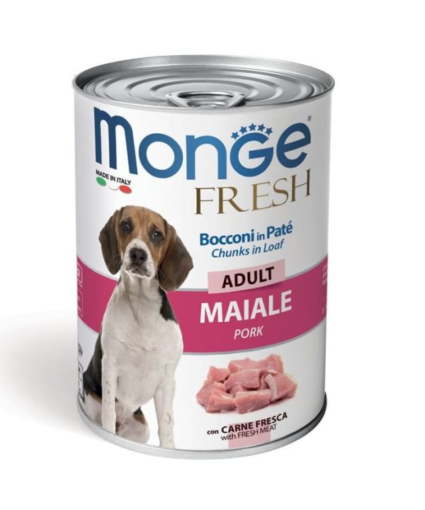 Alternative view of 24 יח' מונג’ – פרש | מזון רטוב לכלב – חזיר | 400 גר’