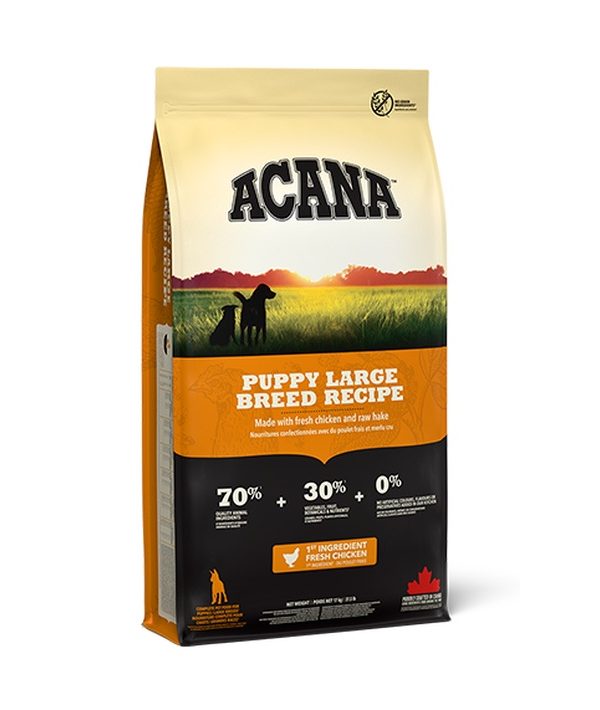אקנה | מזון לגורי כלבים מגזע גדול | 11.4 ק"ג