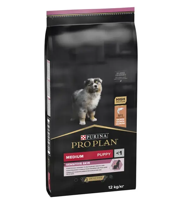 פרו פלאן | מזון לגורי כלבים – סלמון | 12 ק”ג