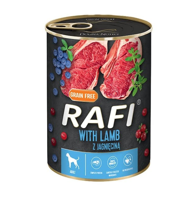 Alternative view of 24 יח' ראפי | שימורי פטה לכלב - כבש | 400 גר’