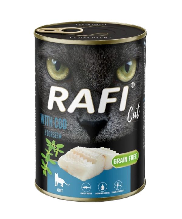 Alternative view of 24 יח' ראפי - מזון מלא דג קוד - פטה לחתול | 400 גר’