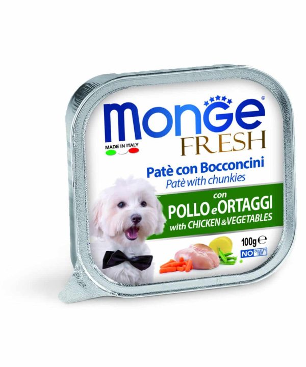 Alternative view of 24 יח' מונג’ - פרש | מעדן פטה לכלב – עוף וירקות | 100 גר’