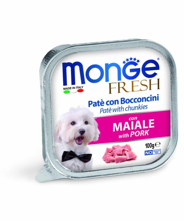 Alternative view of 24 יח' מונג’ - פרש | מעדן פטה לכלב – חזיר | 100 גר’