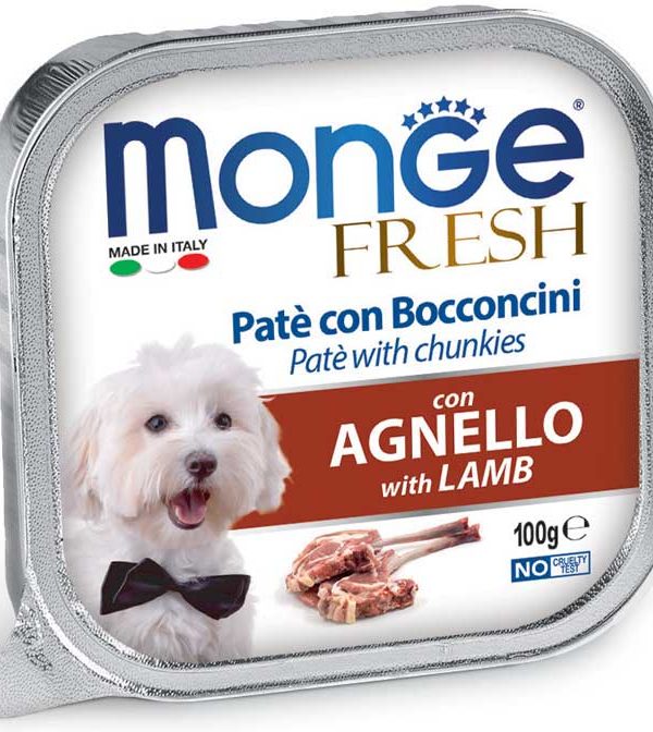 Alternative view of 24 יח' מונג’ - פרש | מעדן פטה לכלב – כבש | 100 גר’