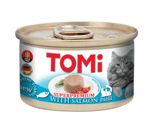 Alternative view of 48 יח' טומי - מזון מלא סלמון - פטה לחתול | 85 גר’