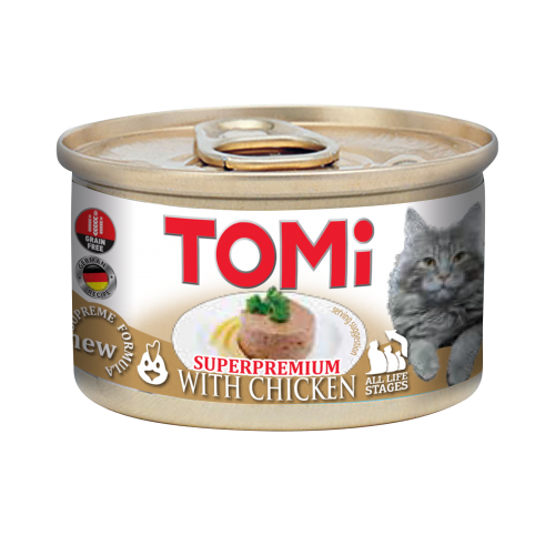 Alternative view of 48 יח' טומי - מזון מלא עוף - פטה לחתול | 85 גר’